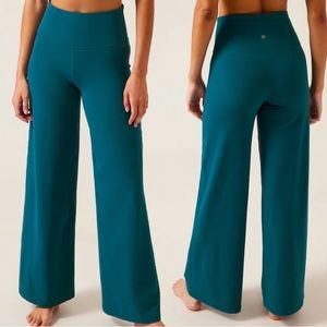🆕 Atheta Elation Wide Leg Pant Lagoon Blue PETITE